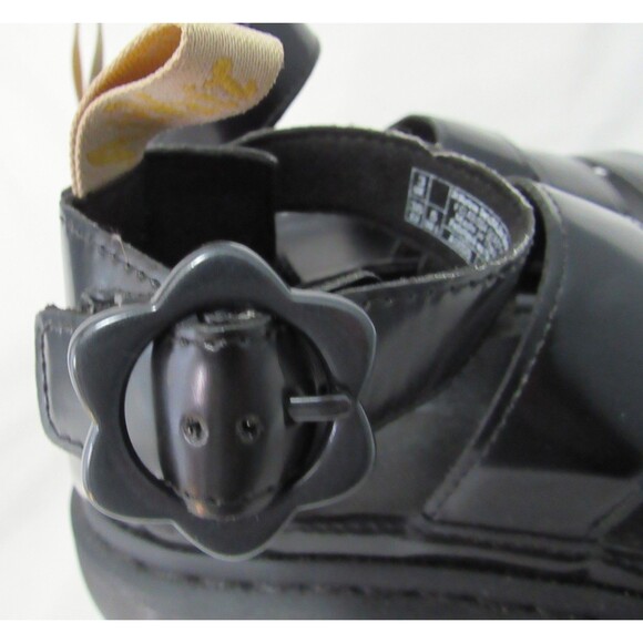 Dr Martens Black Patton Vegan Clarissa Flower Platform Sandals Size 5 EUC - Picture 2 of 9